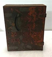 Cast iron fire box alarm
