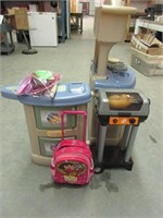 Cuisine, BBQ et valise Dora pour enfants