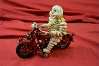Cast Iron Motorcycle Michelin Man