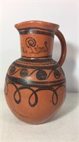 South American style clay pitcher