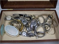 Jewelry Box w/15+ Watches - Timex, Seiko & More