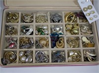 Collection of Earrings with Jewelry Box