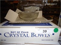 Crystal Bowls Set of Four