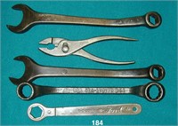 Lot of five wrenches