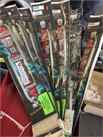 A lot with seven pairs of snow machine ski rails 7