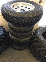 Lot of seven trailer tires: one is a ST1851/8OD13