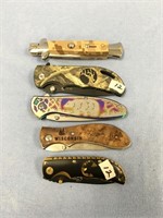 Choice on 5 (12-16): lots with 5 pocket knives