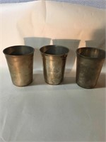 Three Julep Cups