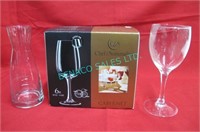 LOT,76 PCS 6OZ WINE GLASSES 24X 4OZ & 28 DECANTER