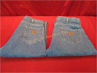 Carhartt Jeans: Men's Size 38x36, 2 Pair in Lot