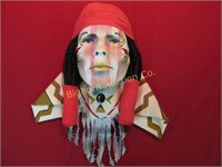 Native American Face Sculpture