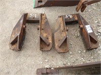PAIR OF BACKHOE STABLIZER PADS