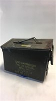 Vintage metal 38 special ammo box military