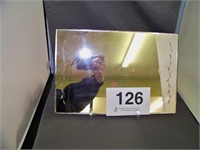 Dresser mirror 8" x 12" on lucite stand
