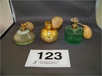 Three perfume atomizers - DeVilbis - Irice - Palm