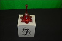 FENTON RED GLASS BELL