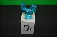 FENTON BLUE TOPAZ ROOSTER