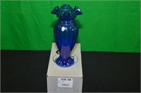 FENTON COBALT BLUE VASE