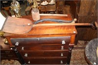 3pc Antique Shovel, Mallet & Mule Collar