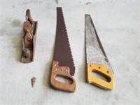 M79- 2 WOOD SAWS AND 1 WOOD PLANER