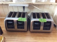 (2) 4-Slice Farberware Toasters
