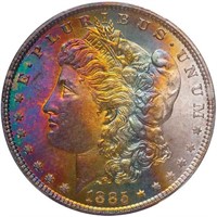 $1 1885 PCGS MS66