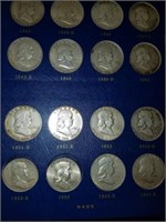 Franklin silver half 1948 book mostly full