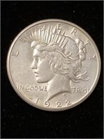 1922 Morgan peace dollar