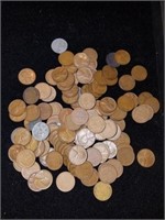 125 old pennies