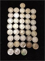 39 silver dimes
