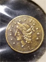 1869 California gold 1/2 dollar coin