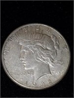 1922 S silver peace dollar coin