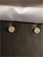 New in box diamond earrings