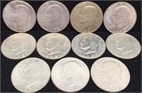 11- 1972 Ike Dollar Coins