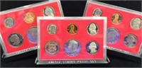 1980, 1981 & 1982 US San Francisco Mint Sets
