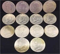 14- 1976 Ike Dollar Coins