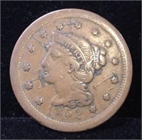 1852 Braided Hair Large Cent