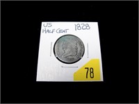 1828 U.S. half cent, 13 stars