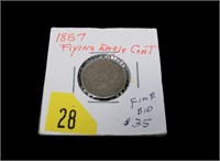 1857 U.S. Flying Eagle Cent, Fine