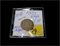 1858 U.S Flying Eagle cent
