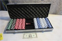 Large Poker Chip SET w/ Case