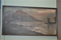OIL ON BOARD PAINTING WITH ORIGINAL FRAME