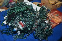 ASSORTMENT OF CHRISTMAS LIGHTS AND HOLIDAY ITEMS