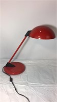 Red modernist desk lamp