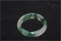 Green & White Jade Bracelet