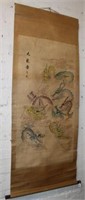 Chinese Scroll with nine dragons