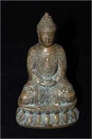 Chinese Carved Brass Buddha