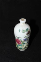 Porcelain Snuff Bottle with flora