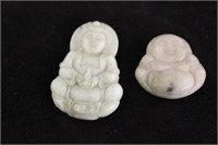 Carved jade Buddha Pendants