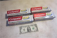 FIVE Colgate Toothpaste "TOTAL Clean Mint" B